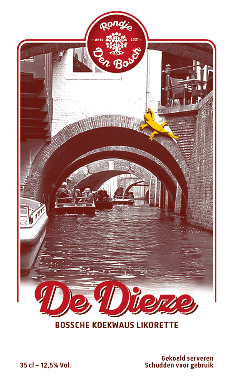 Rondje Den Bosch De Dieze Koekwaus likorette, ontdek de smaak van Den Bosch